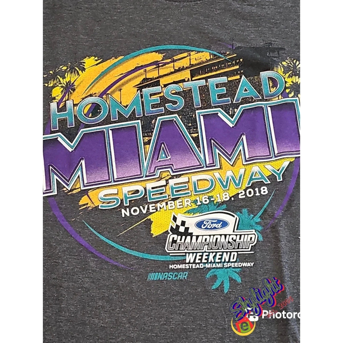 Nascar Fanatics Tee 2018 Homestead Miami Championship Racing T Shirt Size 2xl Unisex