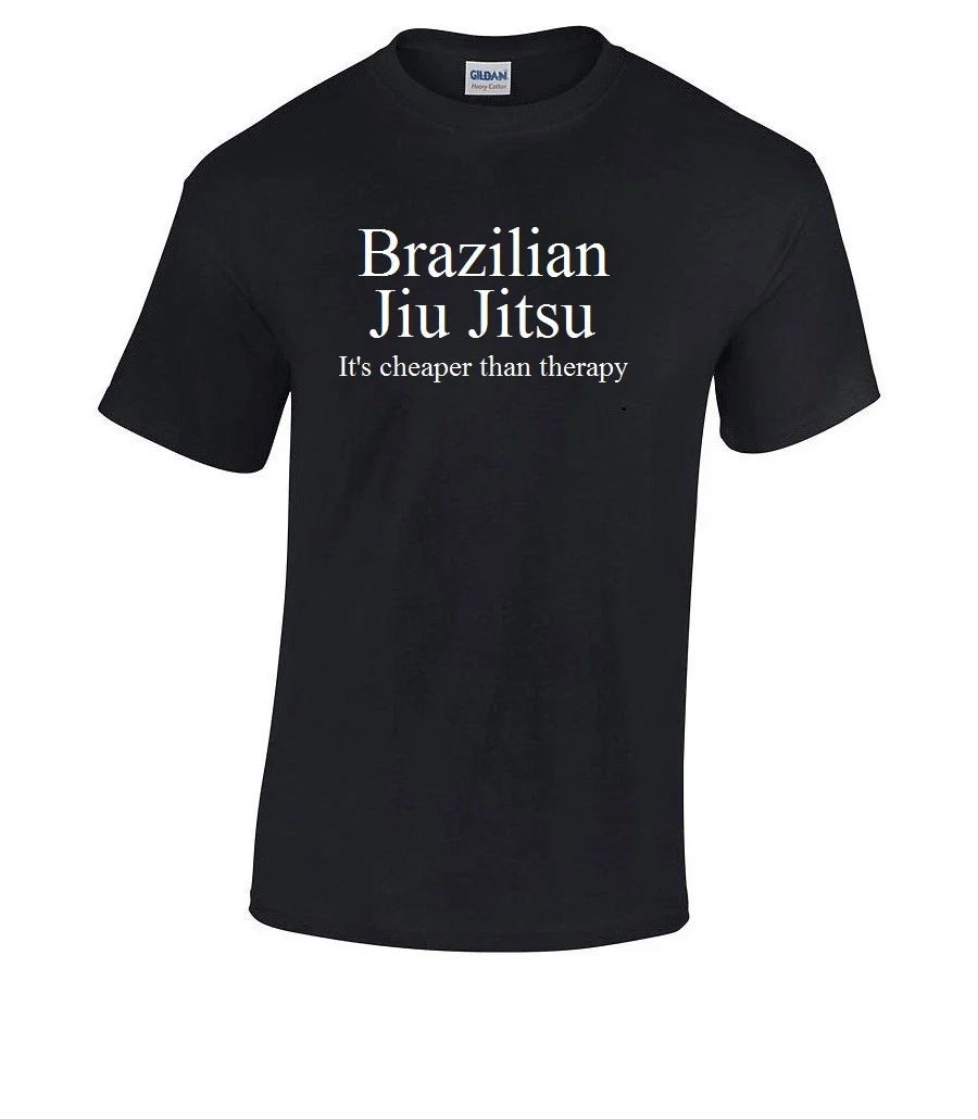 Brazilian Jiu Jitsu it's Better than Therapy Black BJJ Funny S - 5XL Unisex