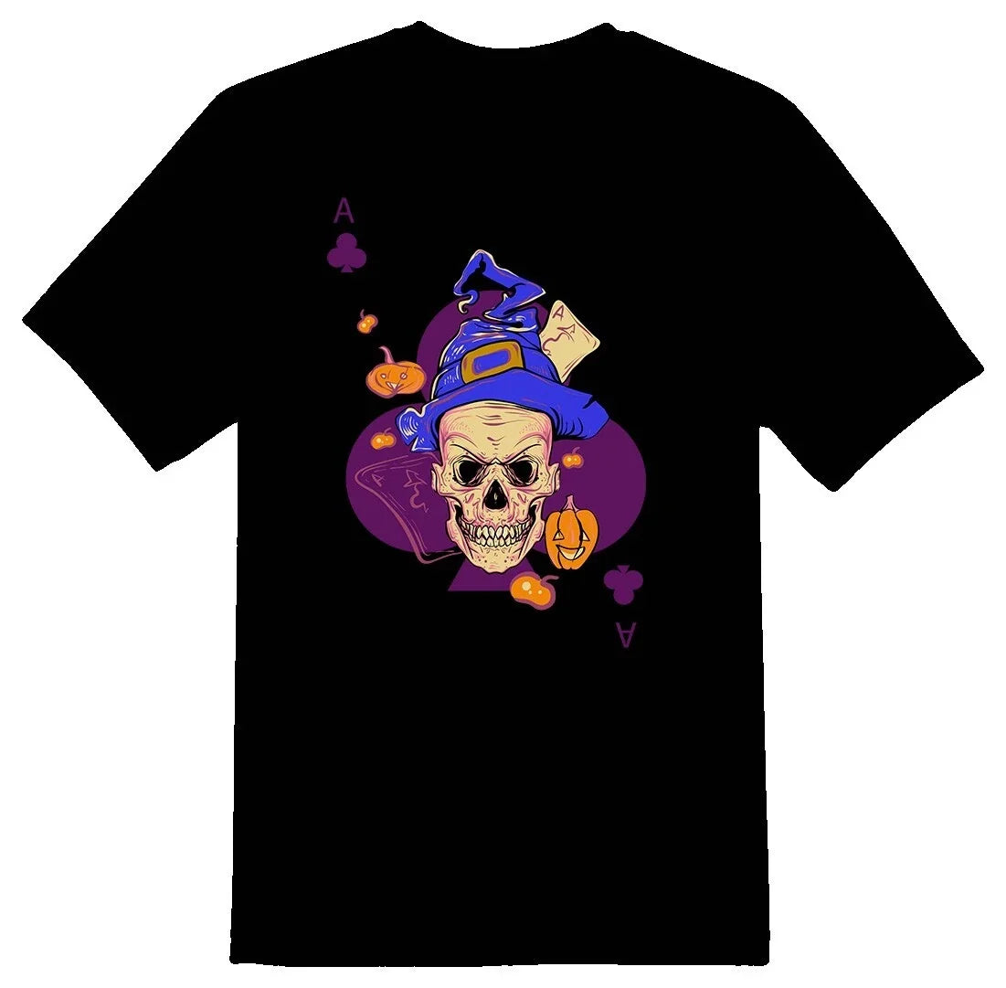 Ace of Clubs cards Black or white tee Unisex