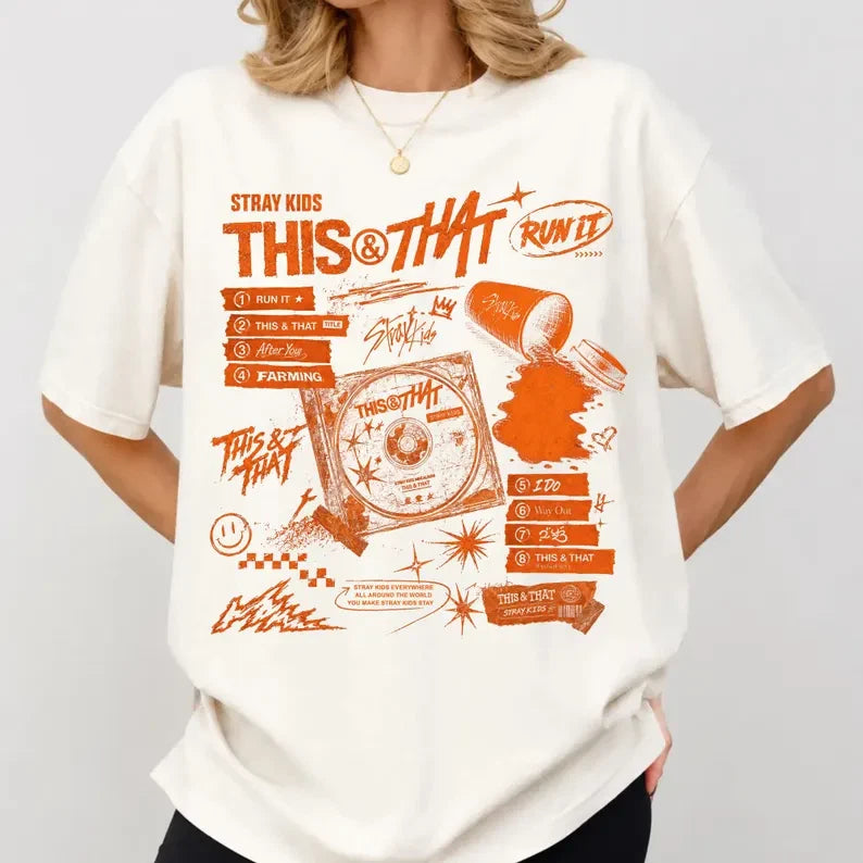 Retro Stray Kids This And That Tracklist Shirt, 2026-2027 Stray Kids World Tour