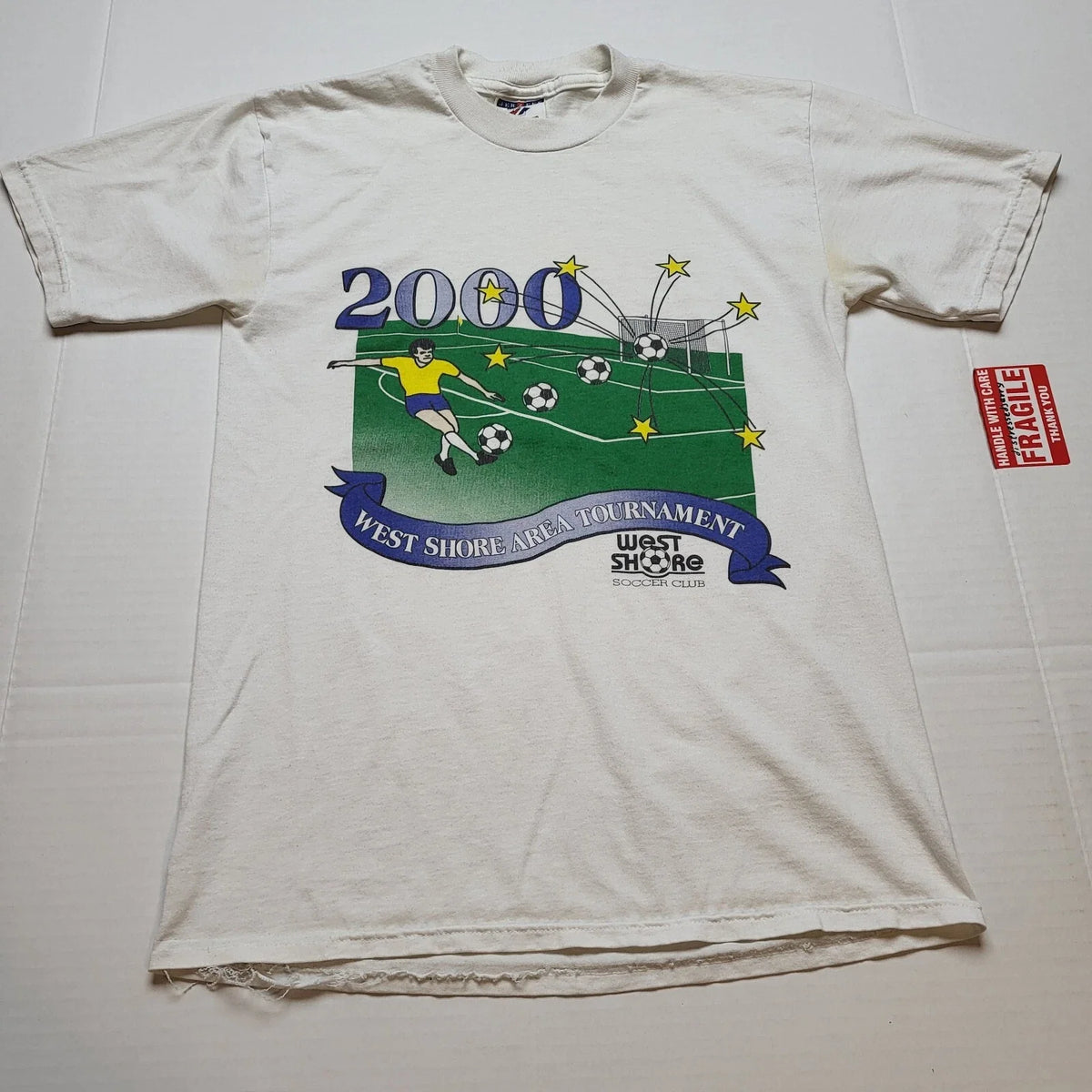 Vtg 2000 West Shore Soccer Club Mens S Kick Y2k J45 Unisex