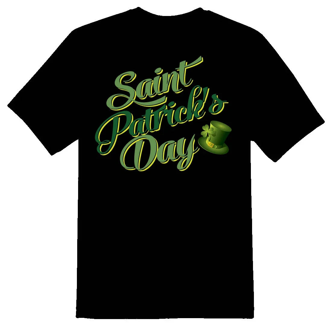 Saint Patricks Day Black or white tee shirt Unisex