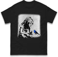 Banksy Girl and Blue Bird unique tee top, banksy design top