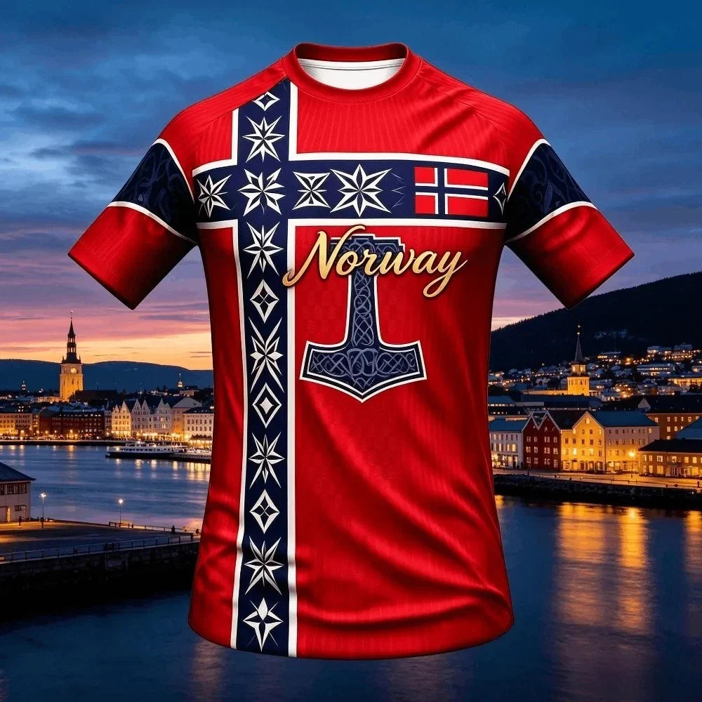 Norway Football Jersey 2026 World Cup NORWAY Polyester Tees Unisex
