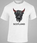 Tartan Highland Cow Adult T-Shirt, 100% cotton (Men & Women sizes available)