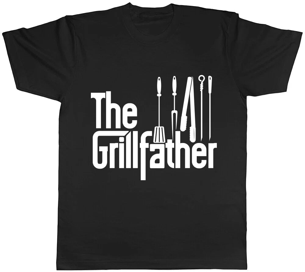 The Grillfather BBQ Summer Barbecue Mens Birthday Gift Tee T Shirt Unisex