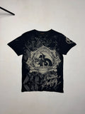 Christian Audigier T-Shirt Men’s S Black Graphic Motorcycle Y2K Vintage LA