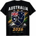 Australia 2026 World Cup Football Fan T Shirt Mens Womens Kids Unisex