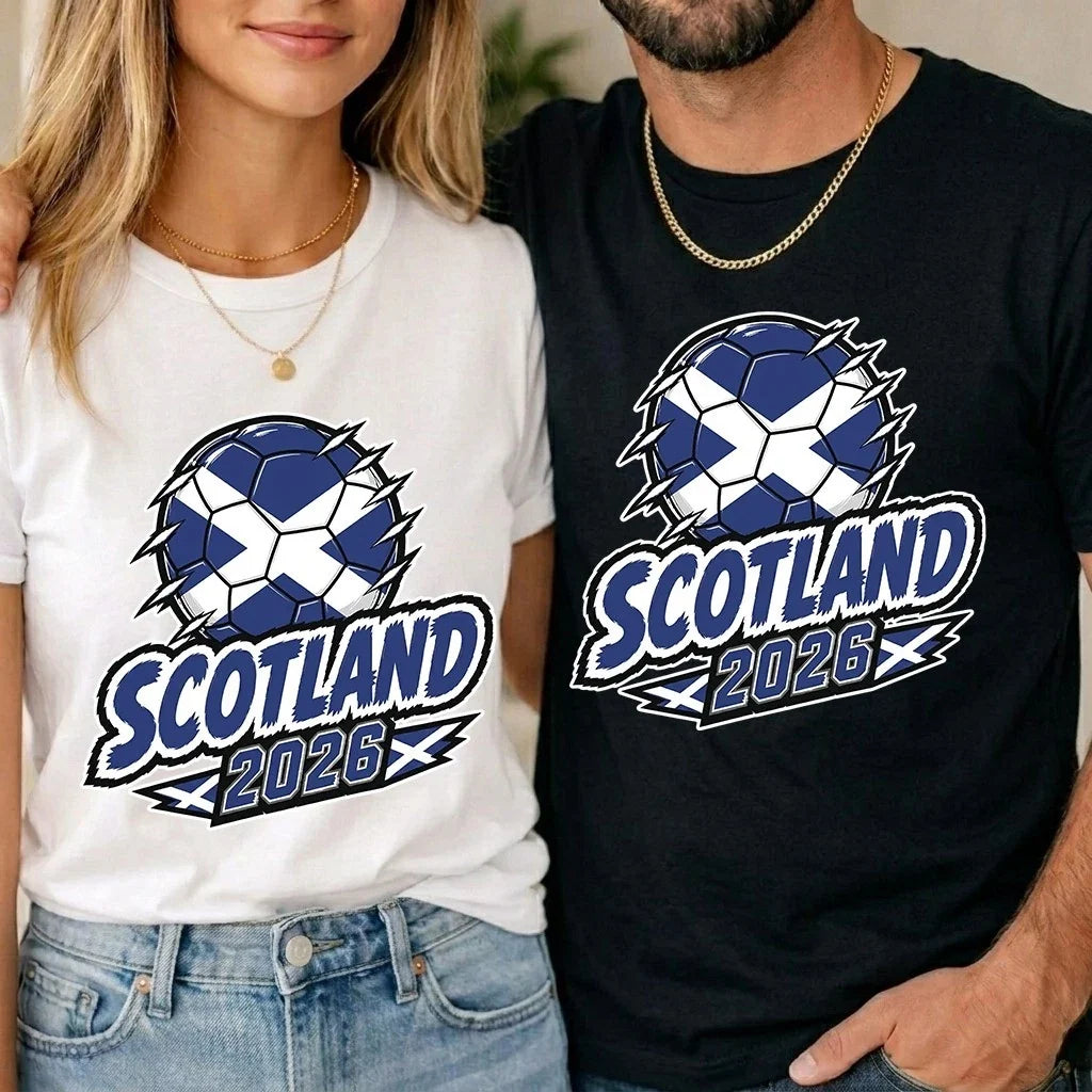 Scotland World Cup 2026 Football Fan Unisex Kids T Shirt Scottish Soccer Tee Men Unisex