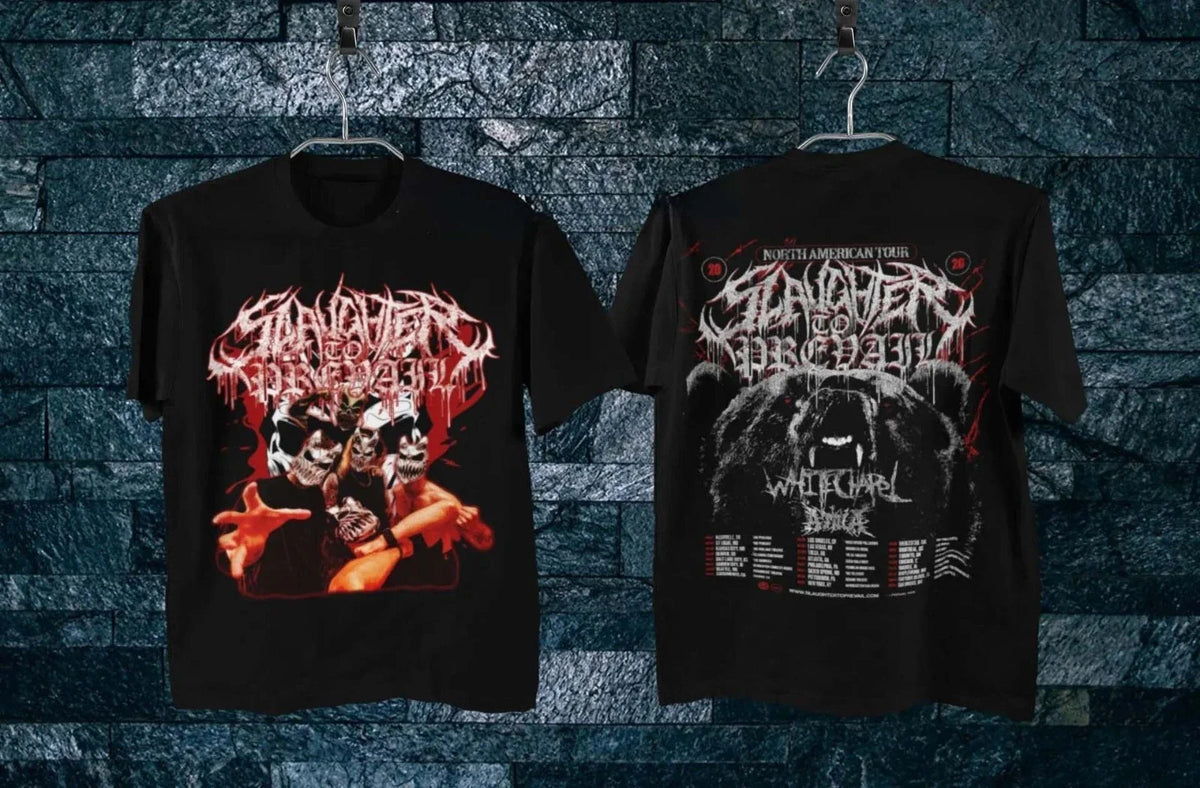 Slaughter to Prevail North America 2026 Tour Schedule Dates Two Sided Unisex