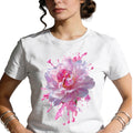 Pink Peony Graphic Tee | Women Floral Tee | Aesthetic Flower Shirt Gift Idea Unisex