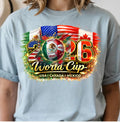 World Cup 2026 Soccer Fan Shirt USA Mexico Canada Flag Football Gift Tee Unisex Unisex