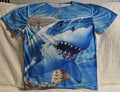 SHARK GREAT WHITE OCEAN WATER TEETH SCARY HORROR SHIRT Unisex