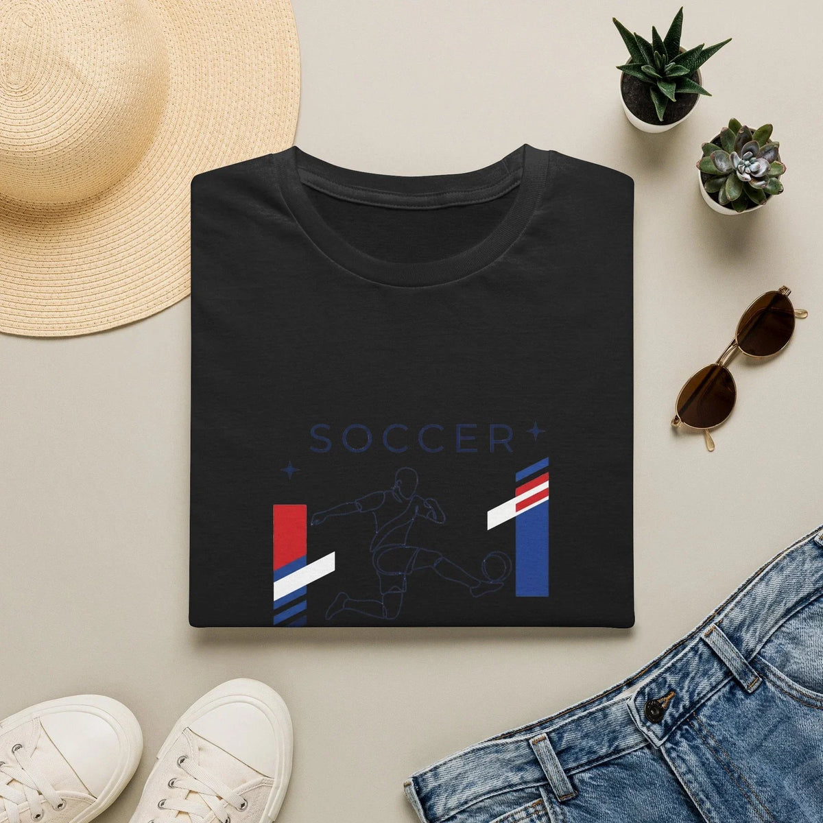 Soccer 2026 Patriotic Graphic T Shirt USA Sports Fan Player Tee Unisex