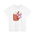 Hot Chocolate Mug Shirt Holiday Coffee Gift Women Watercolor Tee Cocoa Mug