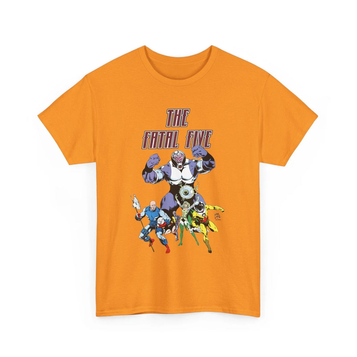 Fatal Five Steve Lightle Art Legion of Super-Heroes Vintage-Style Tee Unisex