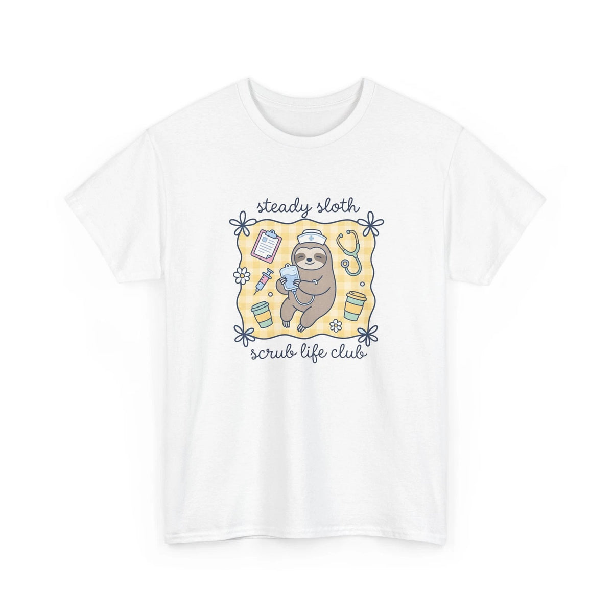 Sloth Nurse Shirt Nurses Pets Gift Women Playful Tee Sloth T-Shirt Nurse