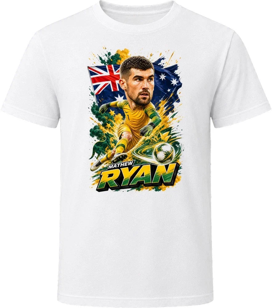 Mathew Ryan Australia Soccer Caricature 2026 World Cup T Shirt Unisex