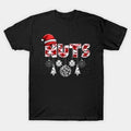 NUTS Christmas Funny Santa Hat Holiday Graphic Black Tee Unisex Unisex