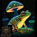 A Trippy Frog Magic Mushrooms LSD Mens Cotton Tee Top Unisex