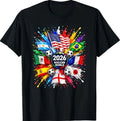 2026 Soccer Ball Sport All Flags Football Fan Men Women Unisex