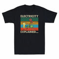 Vintage Ohm T-Shirt Electricity Nerd Explained Volt Men's Funny Electrician Ampe