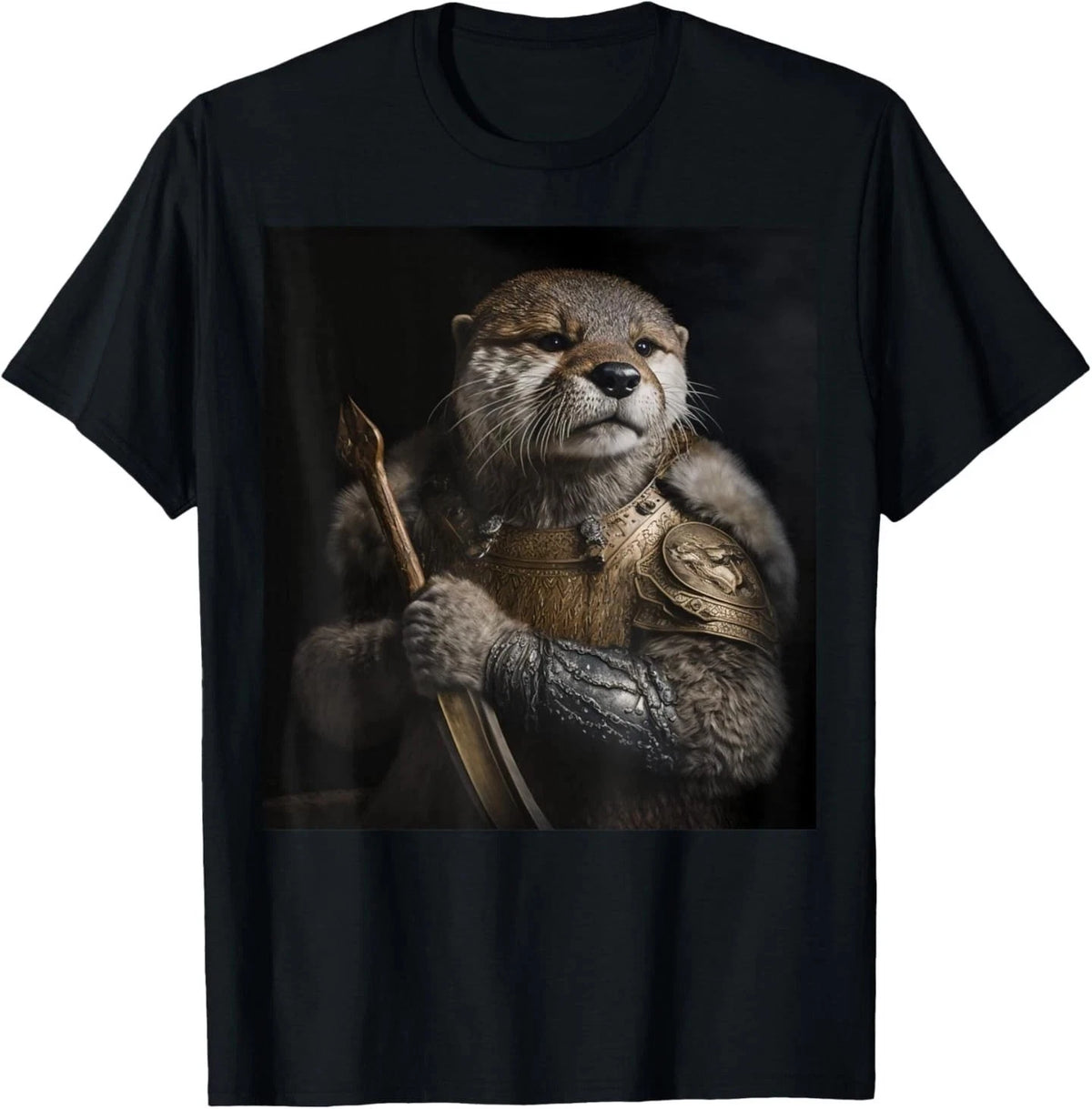 Sea Otter Lover Funny Design BLACK T-Shirt 0408