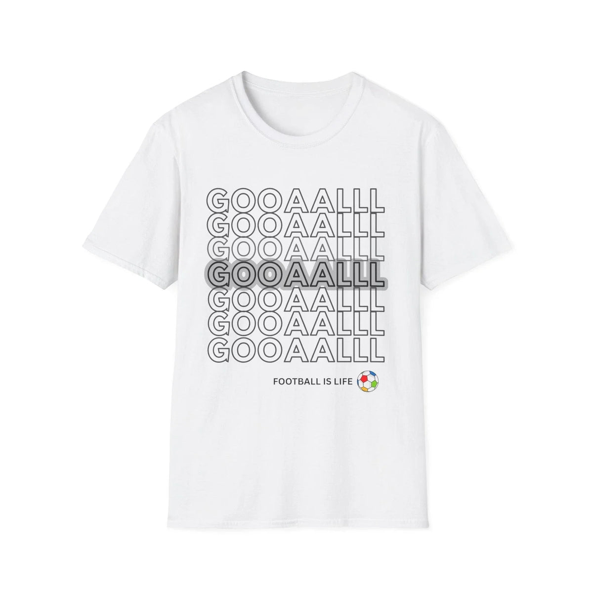 GOAAALL Shirt — Soccer Goal Celebration Tee | Football Fan Graphic Shirt Unisex