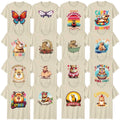 Cute Wildlife Adult T-Shirt Capybara Butterfly Animal Lover Gift