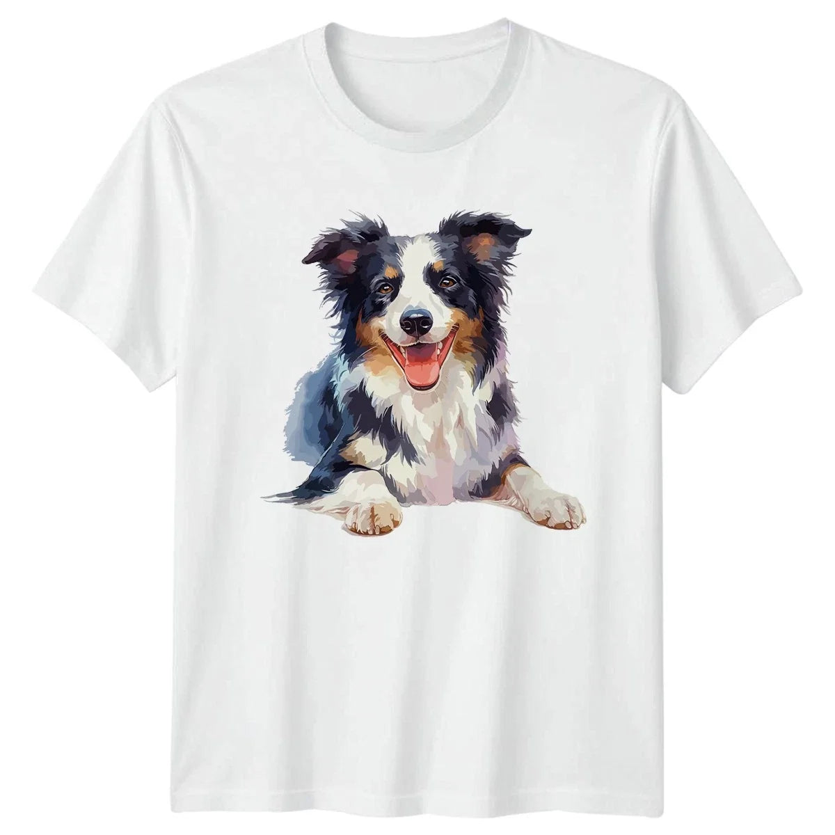 Border Collie Watercolor Dog Lover Birthday Gift For Him And Her Unisex