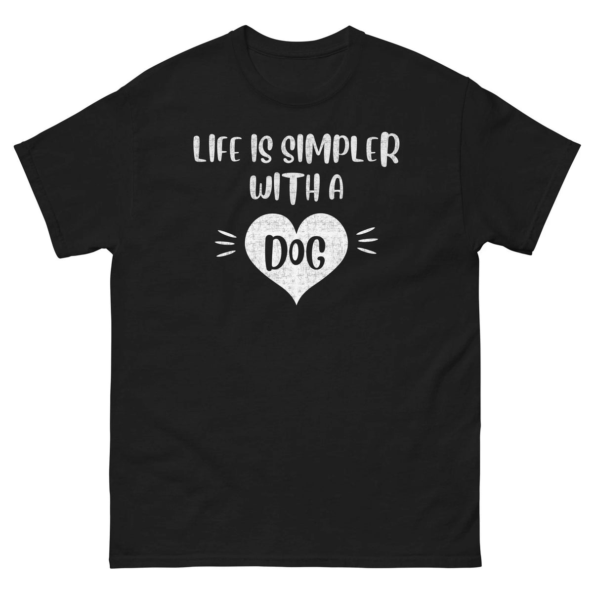 Life Is Simpler With a Dog Shirt Dog Mom Dad Gift Tee