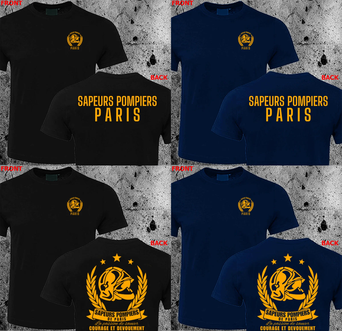 New Sapeurs Pompiers Paris France Firefighter Fire Department Brigade T-shirt HQ