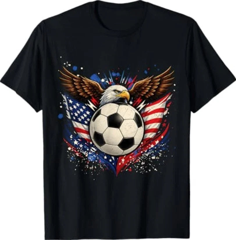 American Flag Soccer Ball 4th of July Patriotic Men Women Unisex