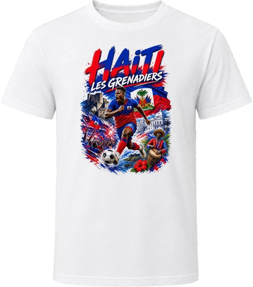 Haiti Les Grenadiers Soccer Football 2026 National Pride T Shirt Unisex