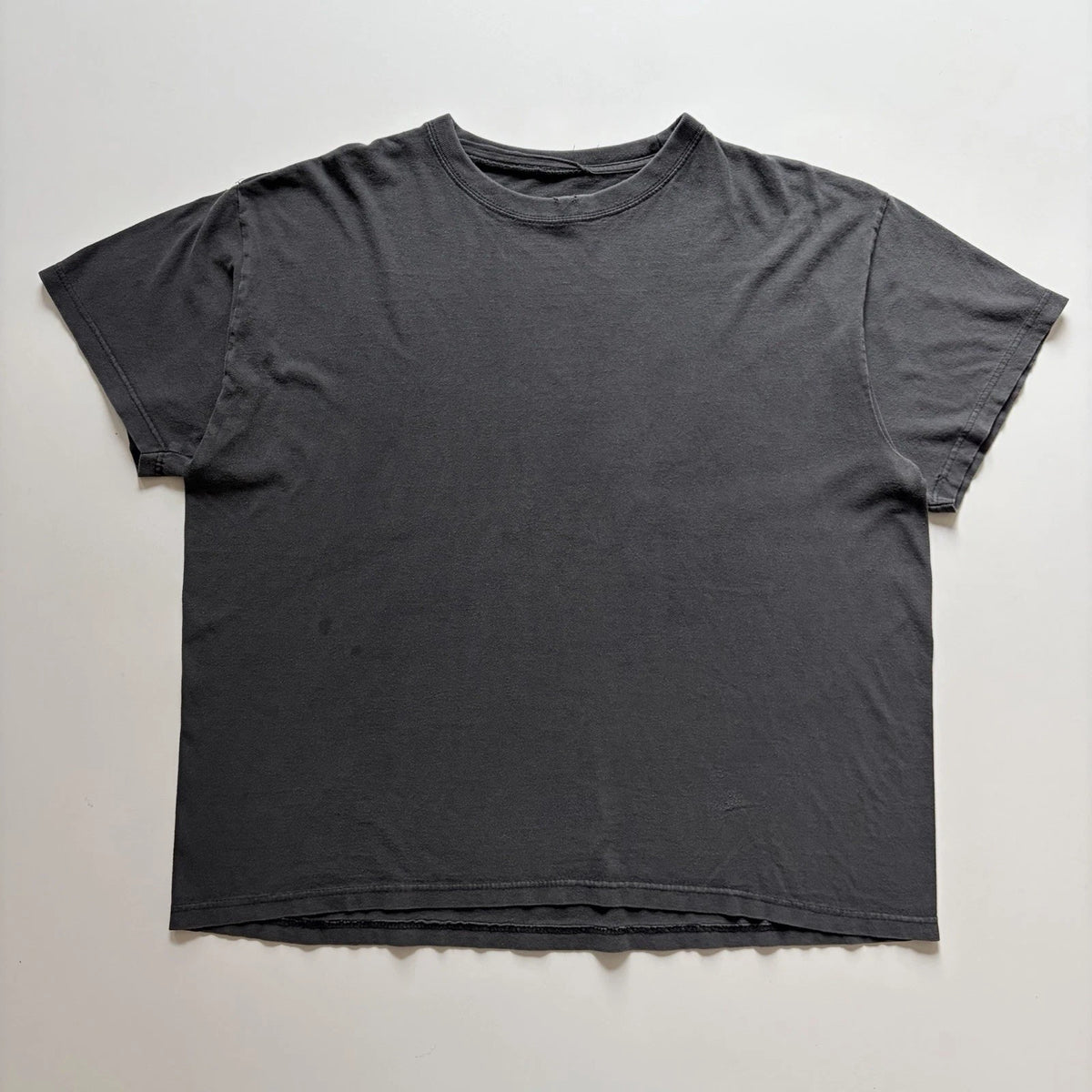 Vintage Sun Faded Black Blank T Shirt Mens XL 90s Y2K Cotton Short Sleeve Rare