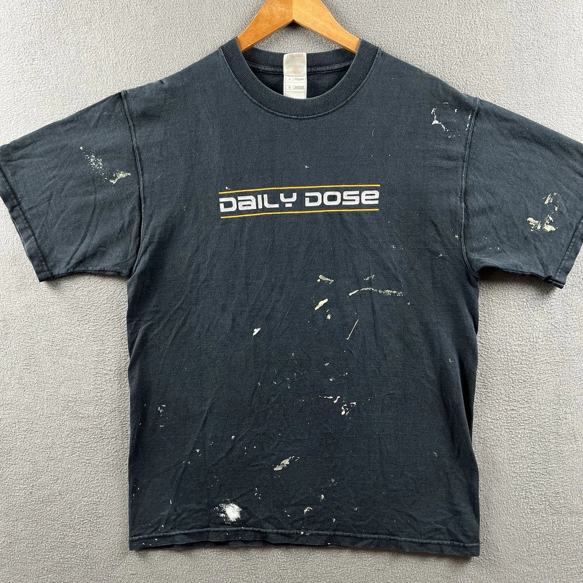 Vintage Daily Dose Shirt Mens Large Faded Thrashed Distressed Paint 90s Grunge Unisex
