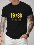 Personalized 1986 Custom Retro Graphic Tee for Men Unisex