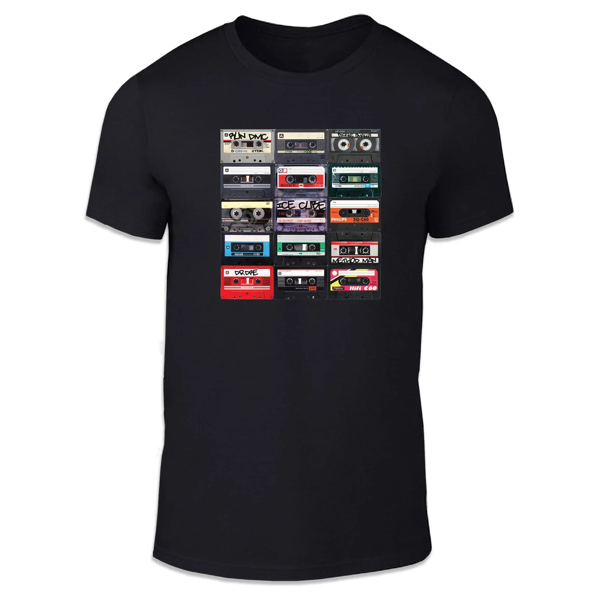 Old School Mix Tapes - Music Cassettes Retro Adult Unisex T Shirt Unisex