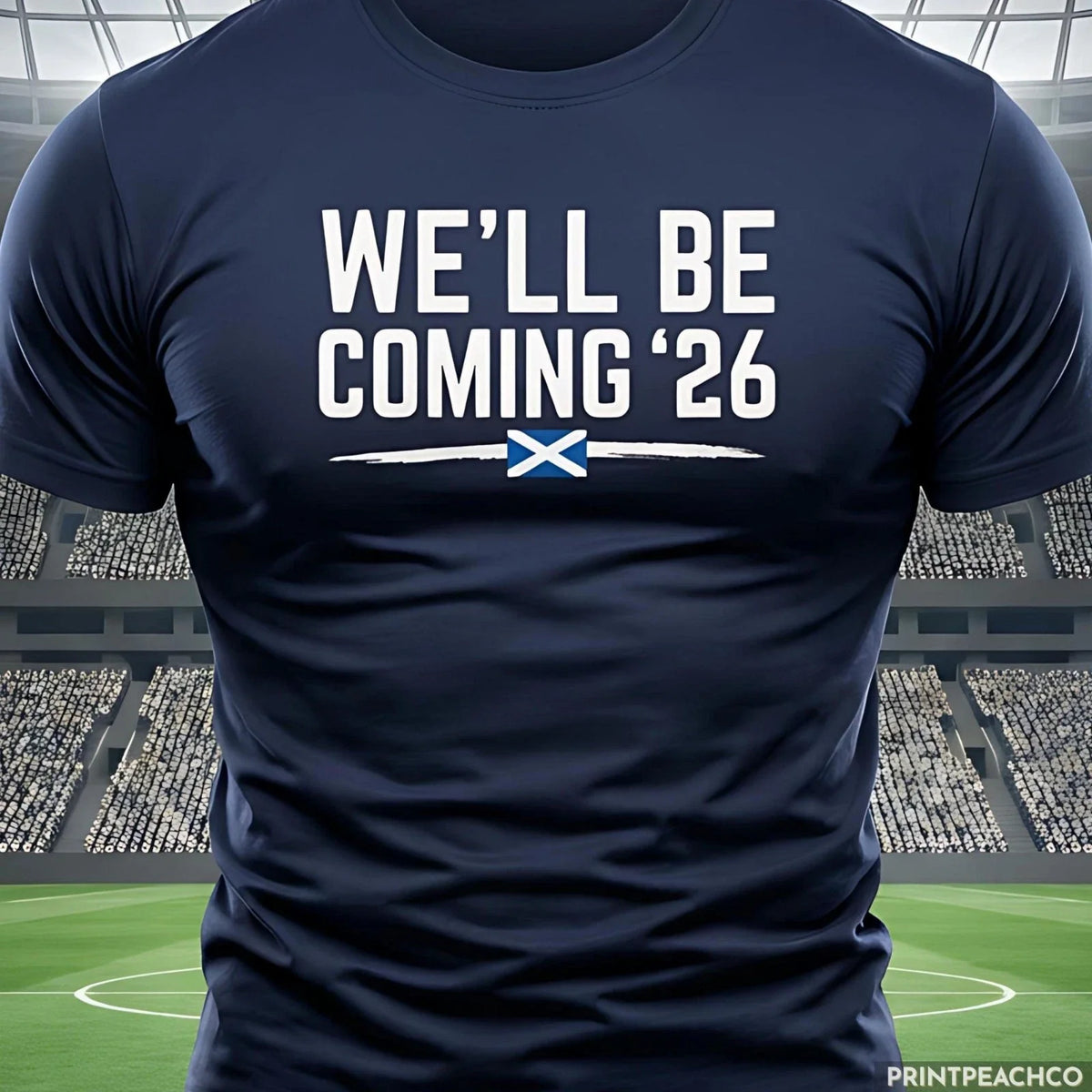 Scotland 2026 World Cup Soccer Shirt Saltire Football Tee Scottish Supporter Gif Unisex