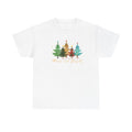 Merry & Bright Trees Christmas Shirt Women Holiday Tee Cute Winter Gift