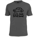 Mens Fiat 500 V2 Blueprint Retro Car T Shirt Classic Motor Unisex