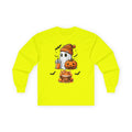 Cozy Ghost Pumpkin Long Sleeve Tee | Halloween Fall Vibes
