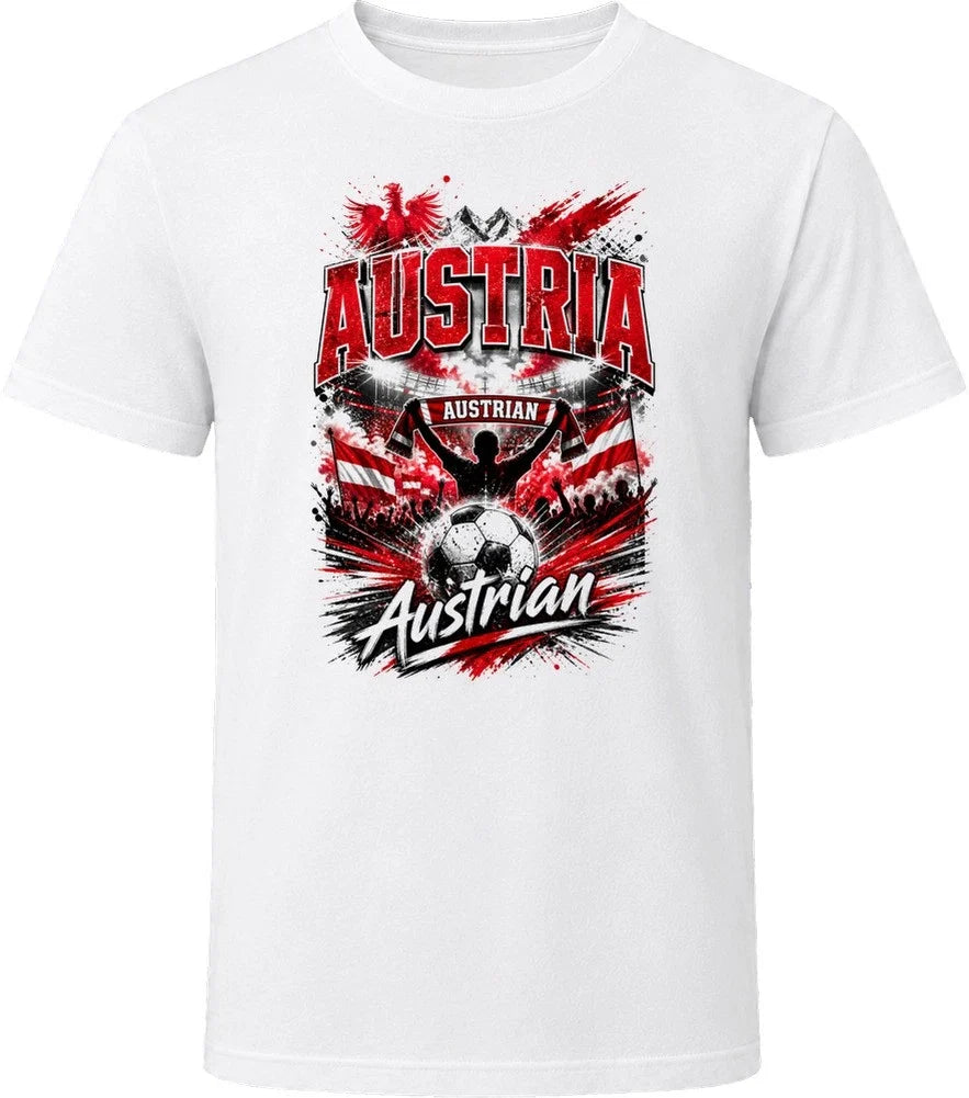 Austria Austrian Soccer Football National Supporters T Shirt Unisex