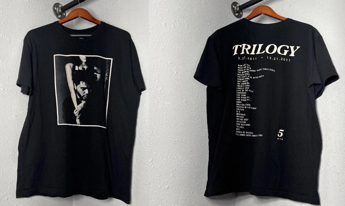 The Weeknd Trilogy 5 Year Anniversary XO Graphic Tee Black Blue S-5XL Unisex