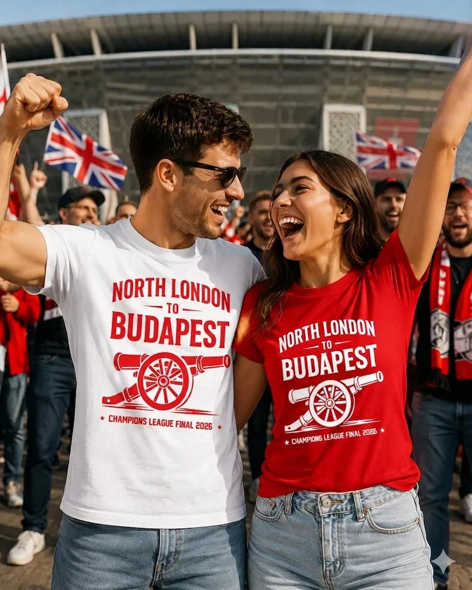 Arsenal Final 2026 Tshirt Budapest Champions League North London Fan Gift Tee UK Unisex