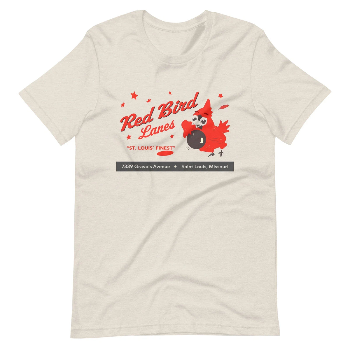 Red Bird Lanes - St Louis, MO | Retro Bowling Alley Tee Unisex