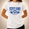 Scotland t shirt football fan flag Scottish soccer top supporters 2026 tee gift Unisex