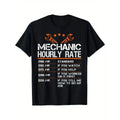 Mechanic Hourly Rate Shirt, Auto Repair Mechanic T-shirt S-5XL E2574