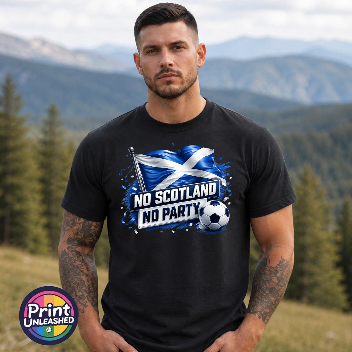 No Scotland No Party 2026 World Cup Tee Unisex Football Fan Top S-2XL Unisex