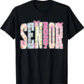 Class of 2027 Girl Senior 2027 Coquette Bow Graduation Grad T-Shirt